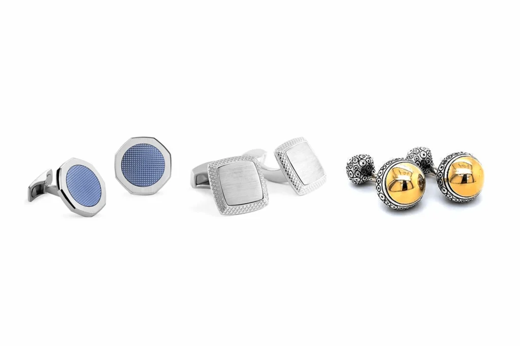 Commonly seen custom cufflinks with features