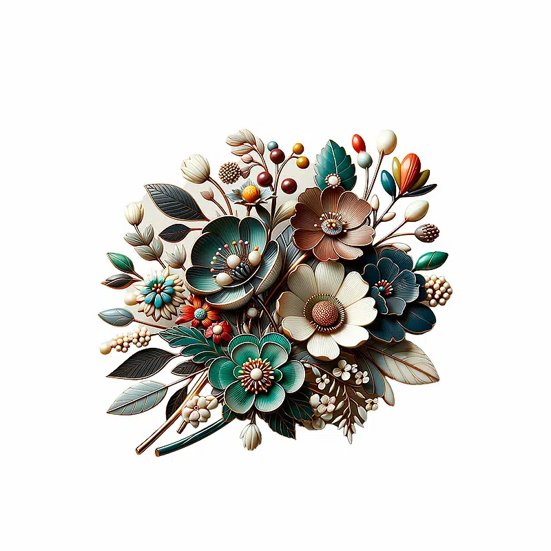 Floral Brooches